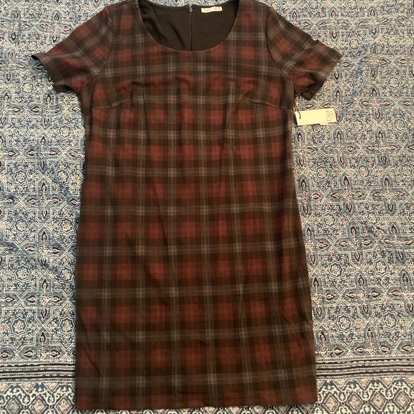 Dex Plaid Side Lace Dress - Picture 5 of 6